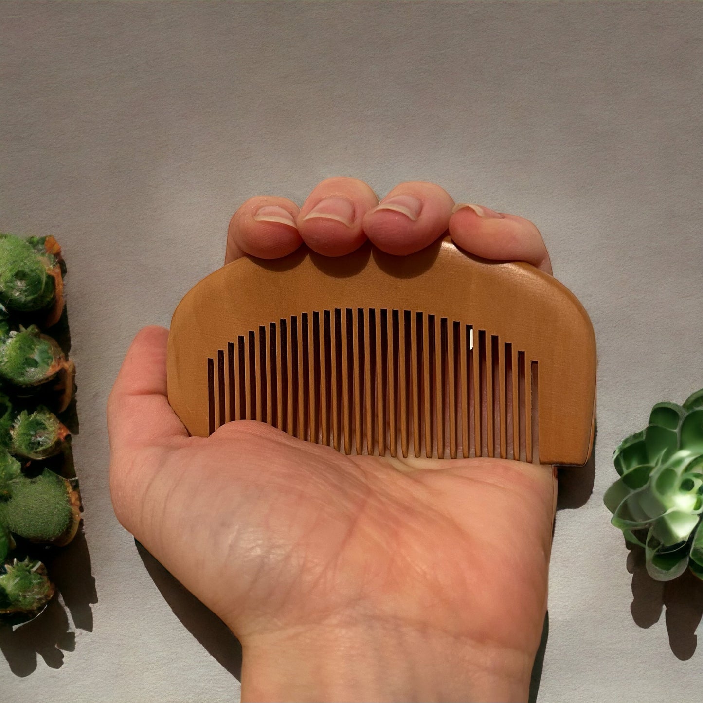 Eco Peach Wood Birthing Comb, Acupressure Comb, Hypnobirthing Comb, Labour Aid, Anxiety Comb, Pain Relief, Labor Pain Distraction