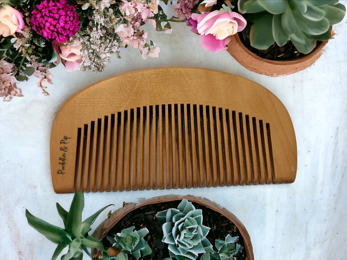 Eco Peach Wood Birthing Comb, Acupressure Comb, Hypnobirthing Comb, Labour Aid, Anxiety Comb, Pain Relief, Labor Pain Distraction